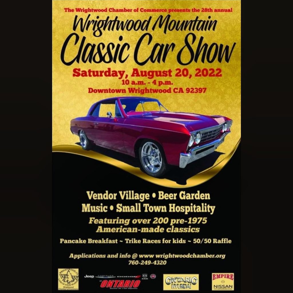 Wrightwood Mountain Classic Car Show August 20, 2022 Slithers and Crawls
